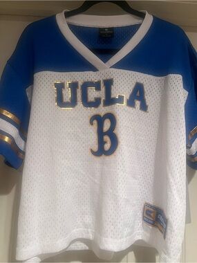 Colosseum UCLA White Blue Gold Mesh Jersey